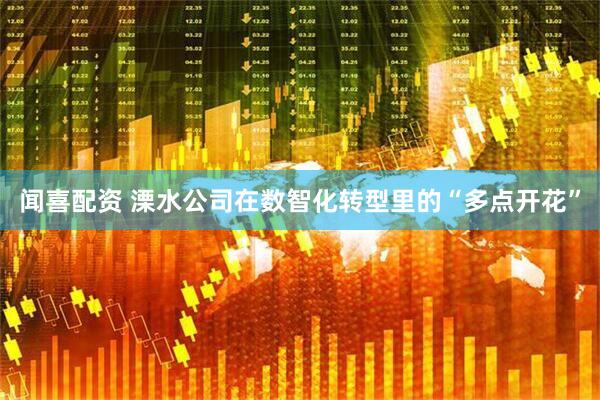 闻喜配资 溧水公司在数智化转型里的“多点开花”