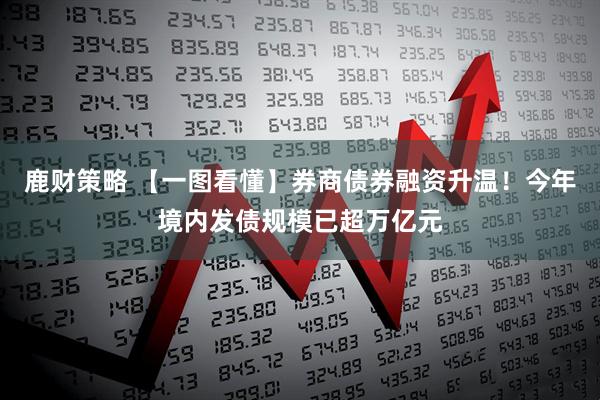 鹿财策略 【一图看懂】券商债券融资升温！今年境内发债规模已超万亿元