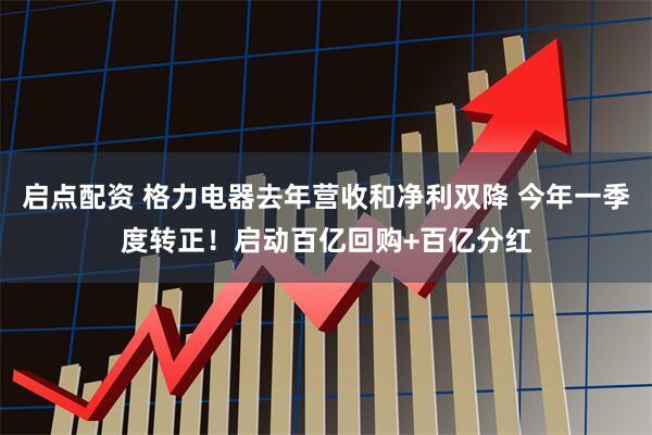 启点配资 格力电器去年营收和净利双降 今年一季度转正！启动百亿回购+百亿分红